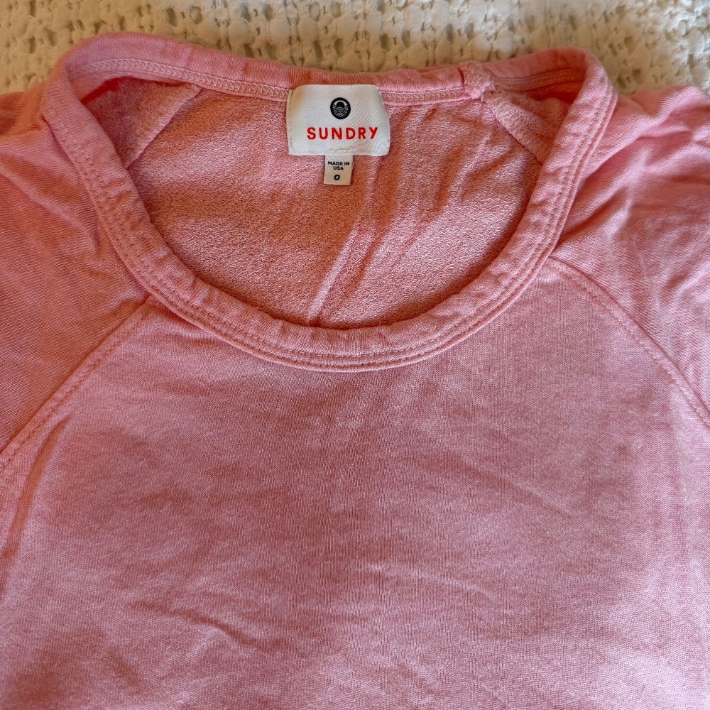 Sundry Pink Sweatshirt